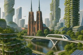 Jaki będzie Wrocław w 2050 roku? AI stworzyła wizualizacje 