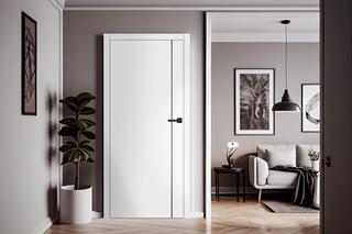 Drzwi rewersyjne do przedpokoju w stylu minimalistycznym