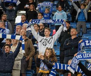 Kibice na meczu Lech Poznań - Stal Mielec