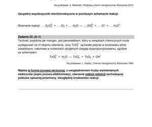 Matura 2023: chemia formuła 2015