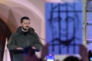 Wystąpienie Wołodymyra Zełenskiego na Zamku Królewskim w Warszawie