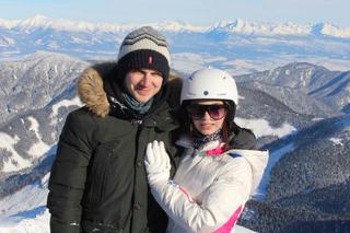 Antek Królikowski i Julia Wieniawa na nartach