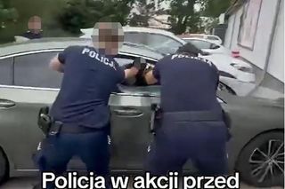 Strzelanina pod Biedronką w Bolkowie. Wyciekło szokujące nagranie z interwencji. Policjant ranny