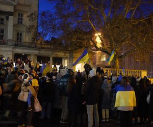 Manifestacja w trzecią rocznicę wybuchu wojny w Ukrainie