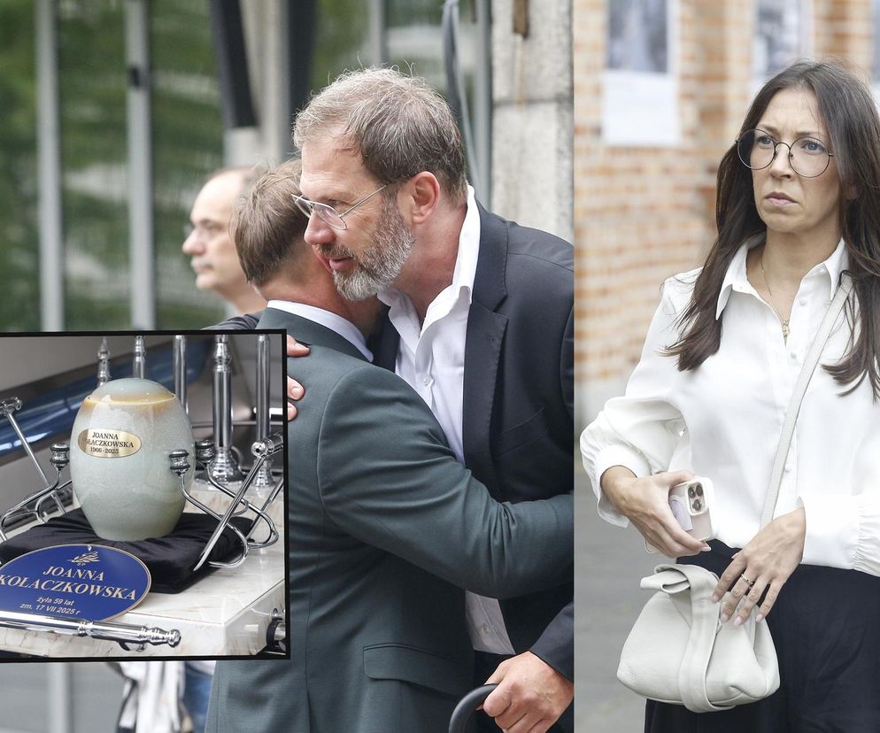 Pogrzeb Joanny Kołaczkowskiej. Tak pożegnali ją przyjaciele z kabaretu. Borek wyjątkowo smutna i elegancka