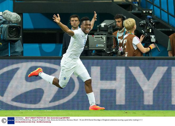 Anglia - Włochy, Brazylia 2014, Daniel Sturridge