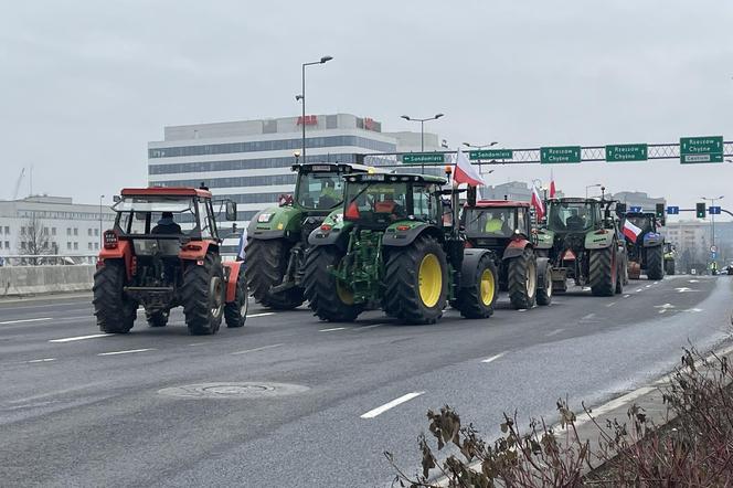 Strajk rolników w Krakowie