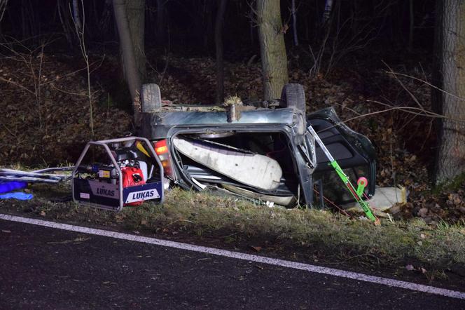 Tragiczny wypadek  na trasie Czerwona Wieś – Kąty