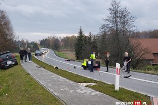 Wypadek na DK75 w Gnojniku. Zderzenie motocykla z samochodem