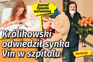 Antek Królikowski odwiedził synka Vin w szpitalu. Co mu kupił? Joanna Opozda wzruszona. ZDJĘCIA