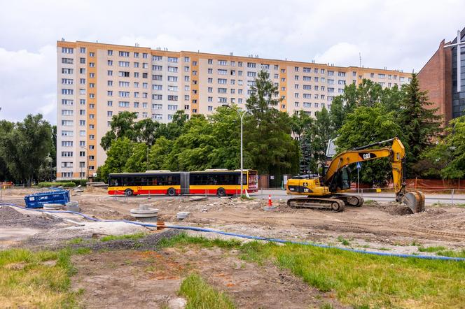 Budowa tramwaju na Stegny w Warszawie