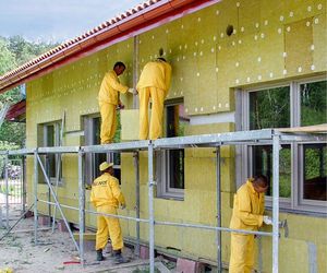 Płyty z wełny mineralnej do ocieplania ścian dwuwarstwowych