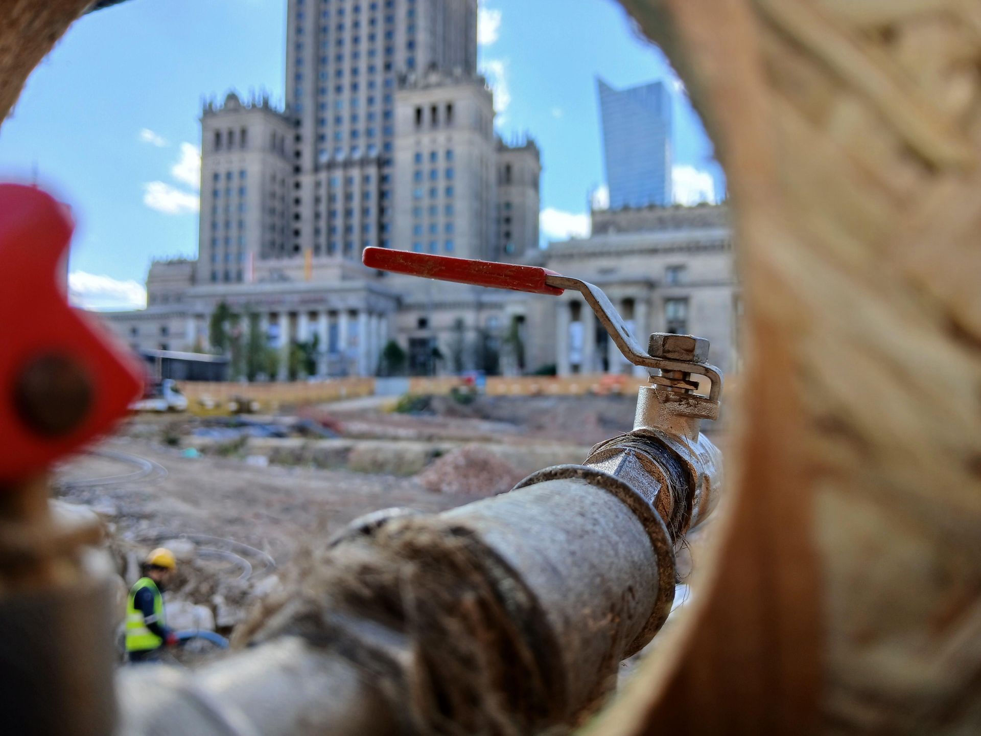 Budowa podziemi teatru TR Warszawa