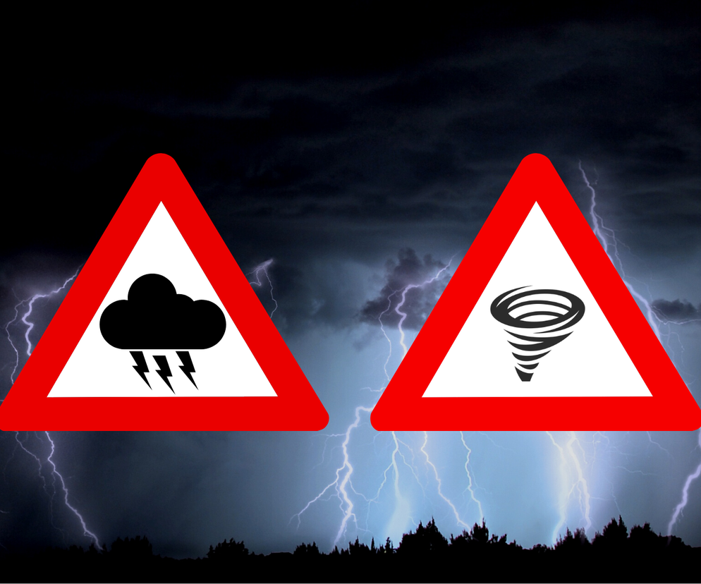 IMGW ostrzega przed trąbami powietrznymi i gwałtownymi burzami