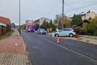 Pijana kierująca wjechała w przydrożną latarnię