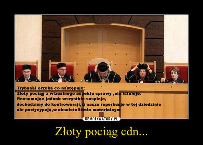 Złoty pociąg Trybunał Konstytucyjny