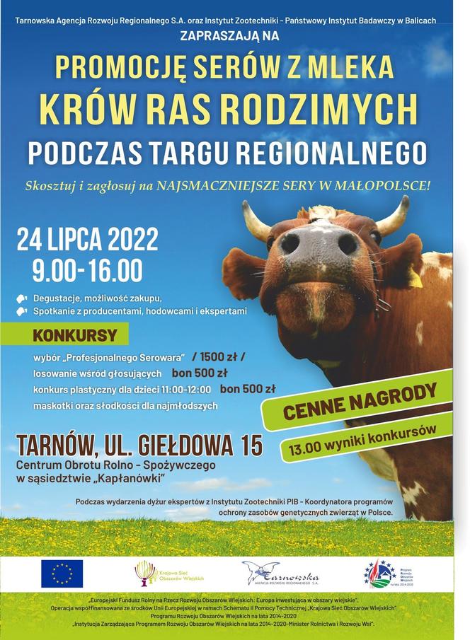 Plakat Targu Regionalnego 24 lipca 2022r.