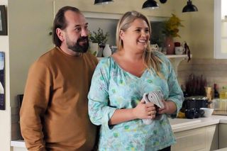 Barwy szczęścia odc. 3147. Aldona (Elżbieta Romanowska), Borys Grzelak (Jakub Wieczorek)