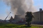Płonie hala spawalnicza w Czeluścinie niedaleko Gostynia w Wielkopolsce