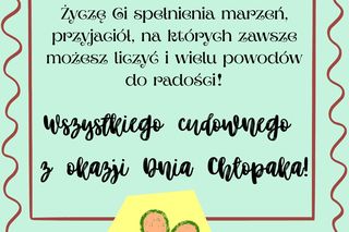 Kartka z życzeniami na Dzień Chłopaka