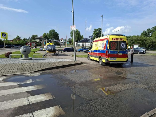 Wypadek nastolatka na hulajnodze w Mircu