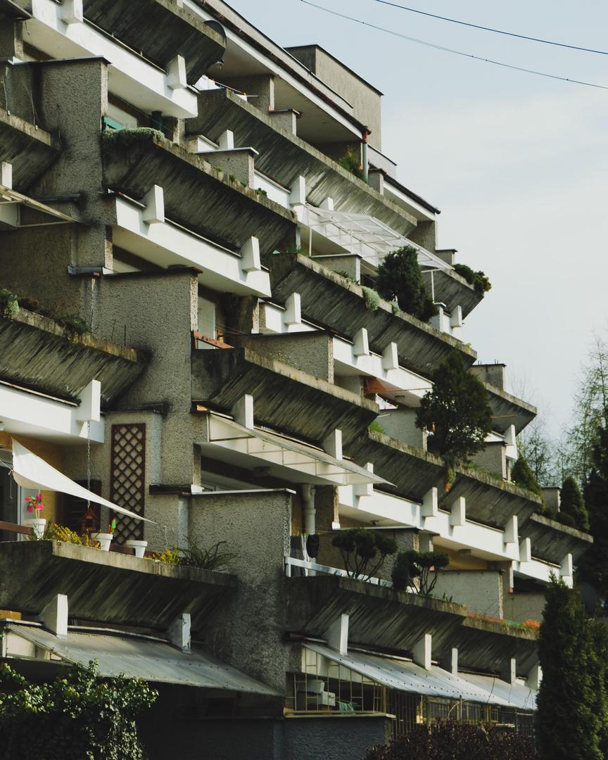 Tarasowce w Rzeszowie (lata 80.), arch. Barbara Mamulska