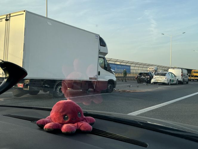 Karambol na Autostradowej Obwodnicy Wrocławia. Aż 3 wypadki, 15 uszkodzonych pojazdów oraz 3 osoby ranne