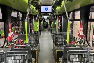 Świąteczny tramwaj wyjechał na ulice Olsztyna. Sprawdź, gdzie go spotkasz [ZDJĘCIA]