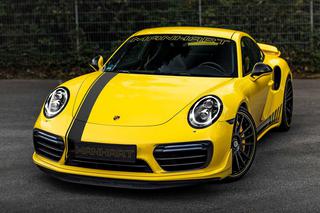 850-konna żółta katapulta! Porsche 911 Turbo S po tuningu Manhart 