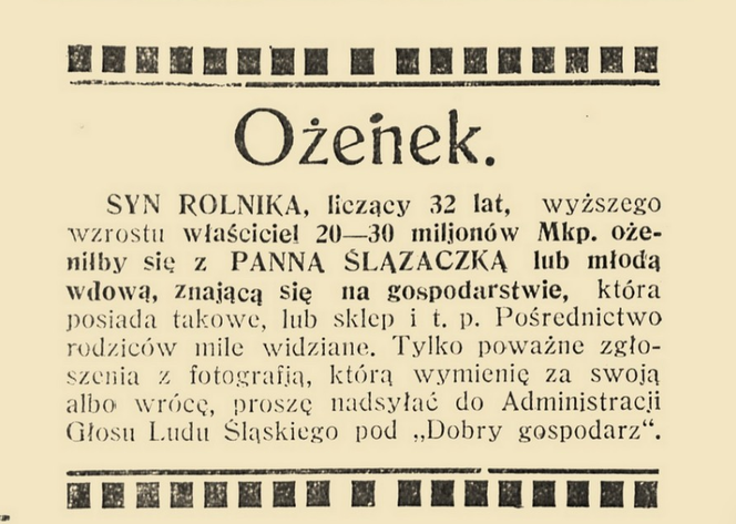 Tinder działał już ponad 100 lat temu. Szukano miłości i korzystnych finansowo małżeństw