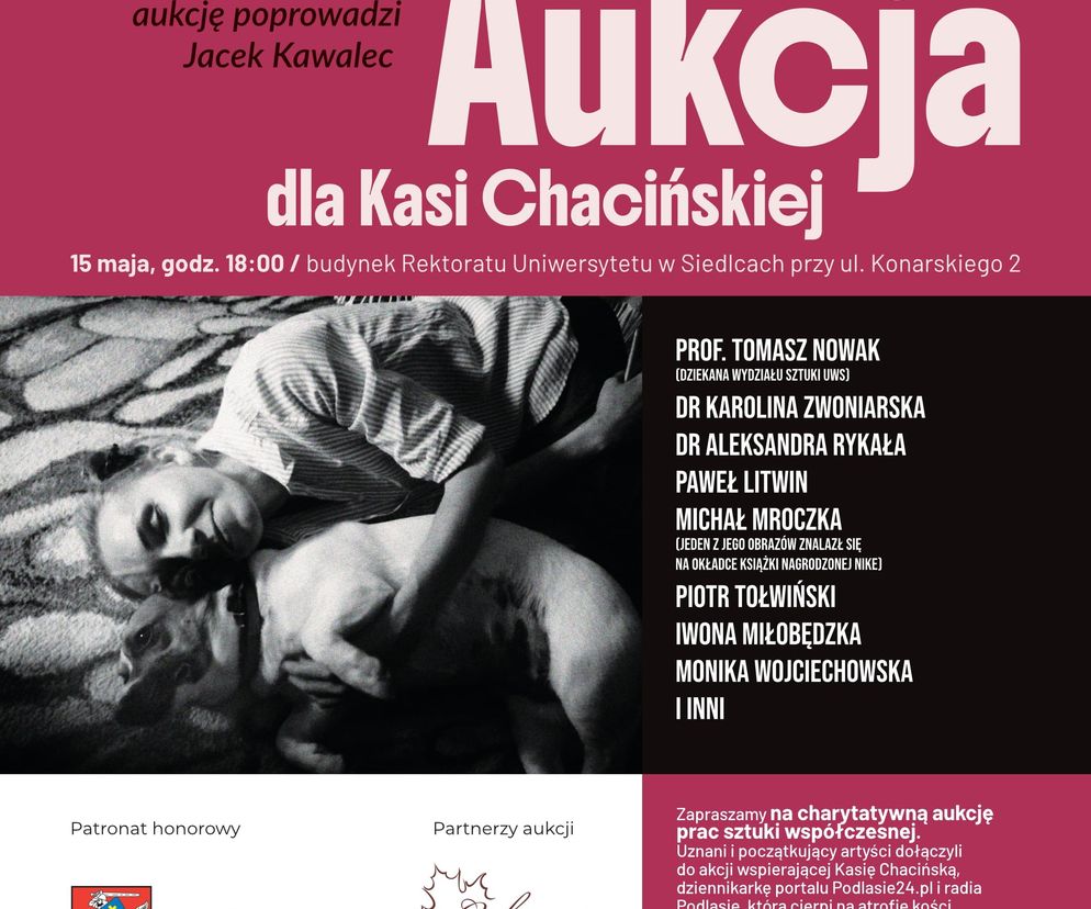 Charytatywna aukcja obrazów na rzecz Katarzyny Chacińskiej