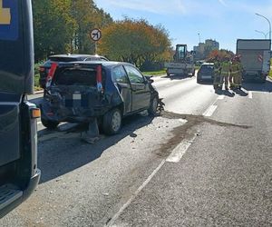 Karambol w Rzeszowie. Zderzyły się 4 samochody. Są ranni