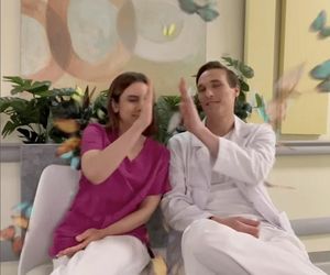 M jak miłość. Aneta (Ilona Janyst), Olek (Maurycy Popiel)