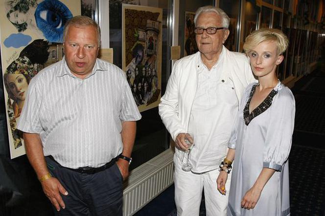 Andrzej Łapicki, Jerzy Stuhr, Kamila Łapicka 