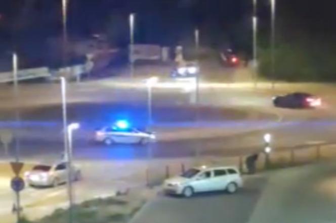 Kierowca BMW driftował na rondzie w Gorzowie Wielkopolskim