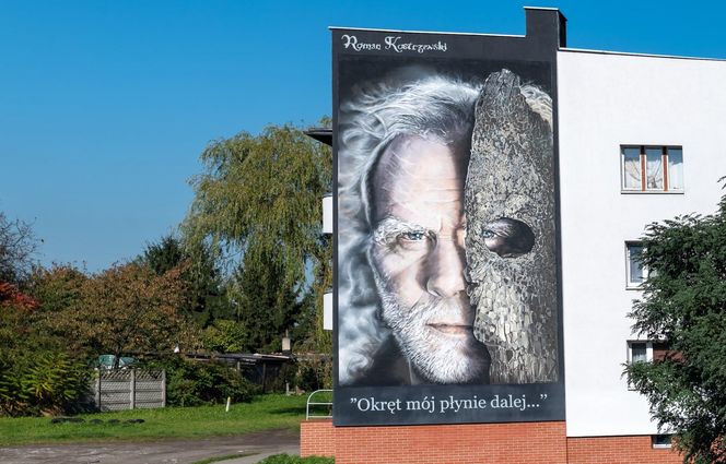 W Bytomiu powstał mural Romana Kostrzewskiego. Możemy go zobaczyć jadąc drogą krajową