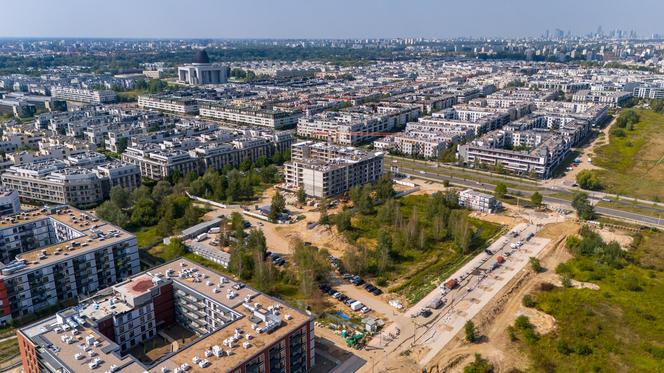 Miasteczko Wilanów w Warszawie. 