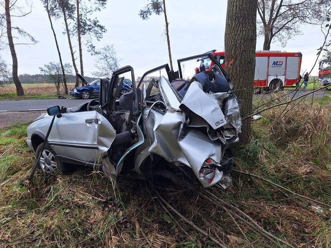 Wypadek koło Annopola. Nieprzejezdny odcinek DW 434 w pow. rawickim