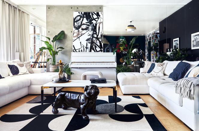 Apartament Klaudii Wagner na warszawskim Powiślu salon