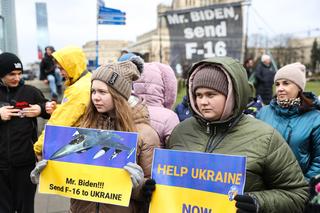 Pikieta w okolicy hotelu Marriott, w którym zatrzymał się Joe Biden