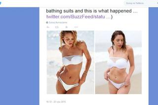 Modelki kontra zwykłe kobiety w kostiumach kąpielowych Victoria's Secret. Te zdjęcia to hit sieci!