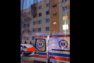 Dramatyczny pożar w Krakowie! Mężczyzna prawie spłonął! Uratował go balkon