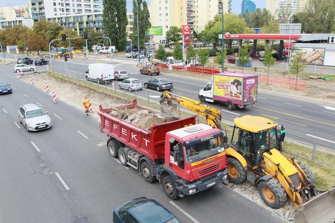 Ostrobramska do remontu. Ruszyła przebudowa skrzyżowania z ul. Poligonową