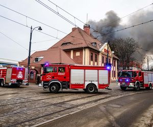 Pożar hali w Gdańsku