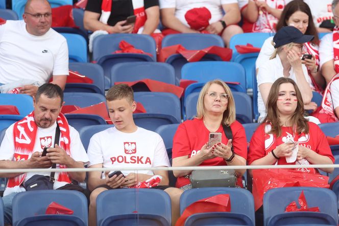 Kibice na meczu Polska - Mołdawia