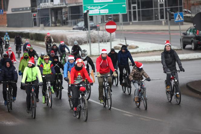 Mikołajowa Masa Rowerowa w Gorzowie