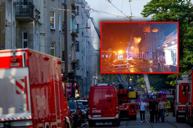 Pożar w Poznaniu. Wielu strażaków rannych. W czasie działań gaśniczych doszło do eksplozji [ZDJĘCIA].