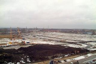 Widok z kamery na Stadion Piłkarski w Gdańsku