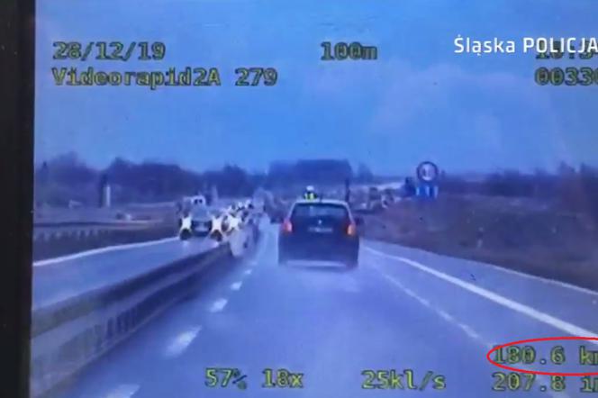 Pędził ponad 170 km/h na DK1! Policjanci z grupy SPEED byli bezlitośni [WIDEO]