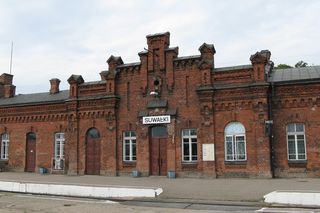 Zabytkowy dworzec PKP w Suwałkach